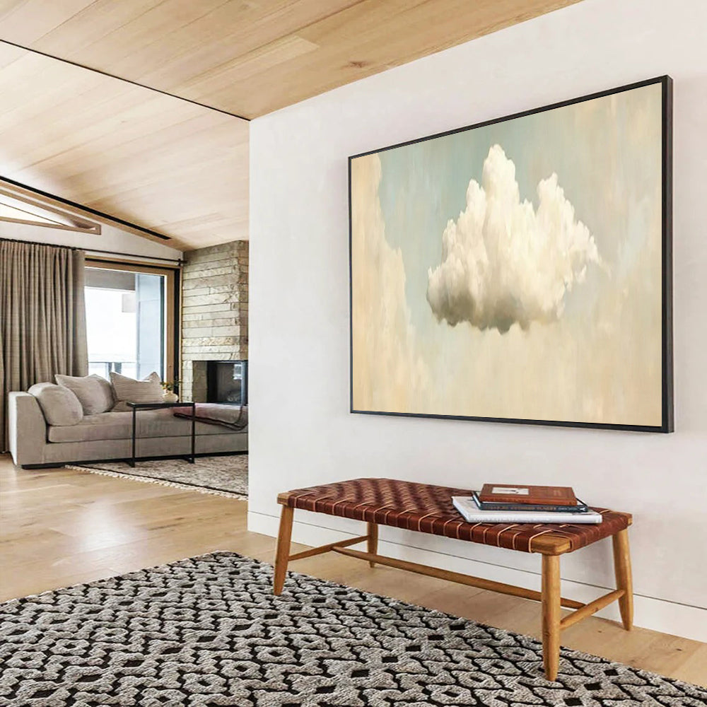 “Lone Cloud Dream” – Soft whites, creams, light blues centered on a fluffy, isolated cloud CT1698
