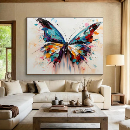 “Colorful Butterfly” - A 3D - like butterfly with vibrant color blocks CT1642
