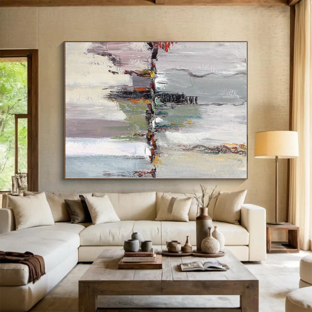 “Colorful Abstract Reflection Scene” - Abstract Expressionist Landscape CT0411