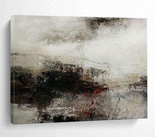 Monochromatic abstract landscape with soft, blended tones CT1676
