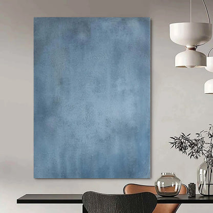 “Blue Textured Monochrome” Acrylic Painting CT0158