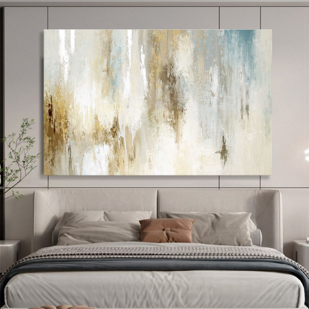 “Neutral - Toned Abstract Flow” Abstract Acrylic Painting On Canvas DKH522