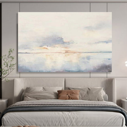 “Soft Sunset Abstract” Abstract Landscape Painting On Canvas DKH415