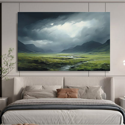 “Dark and Light Landscape” Painting On Canvas DKH170