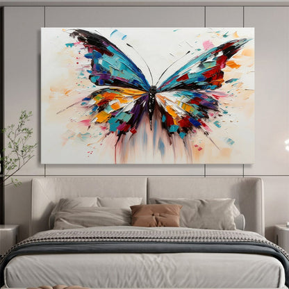 “Colorful Butterfly Wings” Abstract Animal Painting On Canvas DLZ054