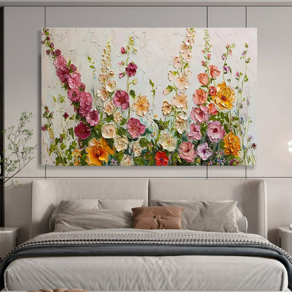 Colorful Wildflower Meadow Painting On Canvas DKH683