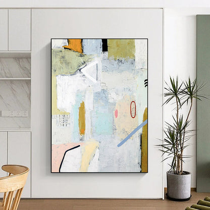 “Neutral Tones Abstract - Muted Hues and Subtle Details” Painting On Canvas CT2390