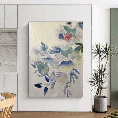 “Soft - Hued Floral Drift” – Watercolor Flower Painting CT2075