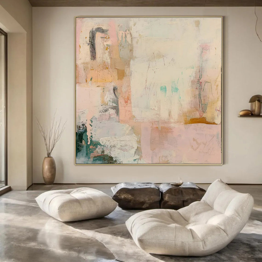 “Pastel Abstract” ，Abstract Expressionist Acrylic Painting CT0942