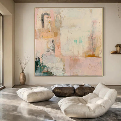 “Pastel Abstract” ，Abstract Expressionist Acrylic Painting CT0942