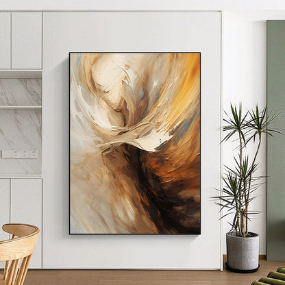 “Beige - Brown Abstract Figure” ，Abstract Figurative Painting CT0819