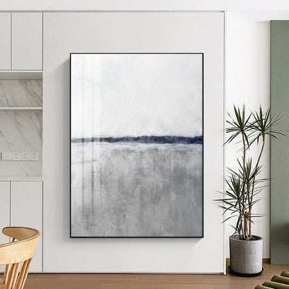“Gray and White Landscape” - Abstract Landscape Art CT2024