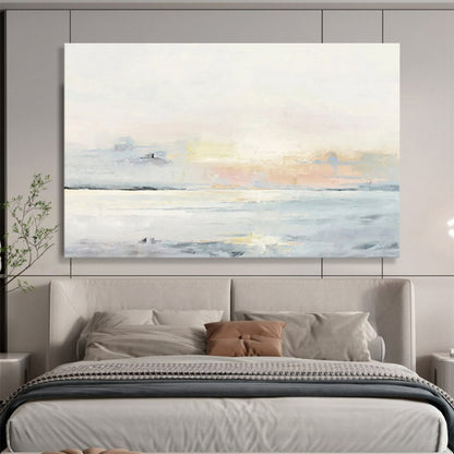“Abstract Coastal Sunrise” Abstract Impressionist Painting On Canvas DKH406