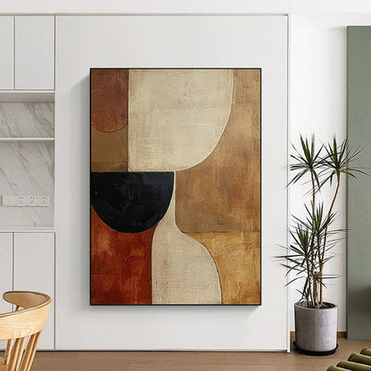 “Neutral Geometric Abstract” - Abstract Painting CT2365