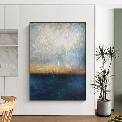 “Gradient Sky and Sea” - Abstract Seascape Painting CT1983