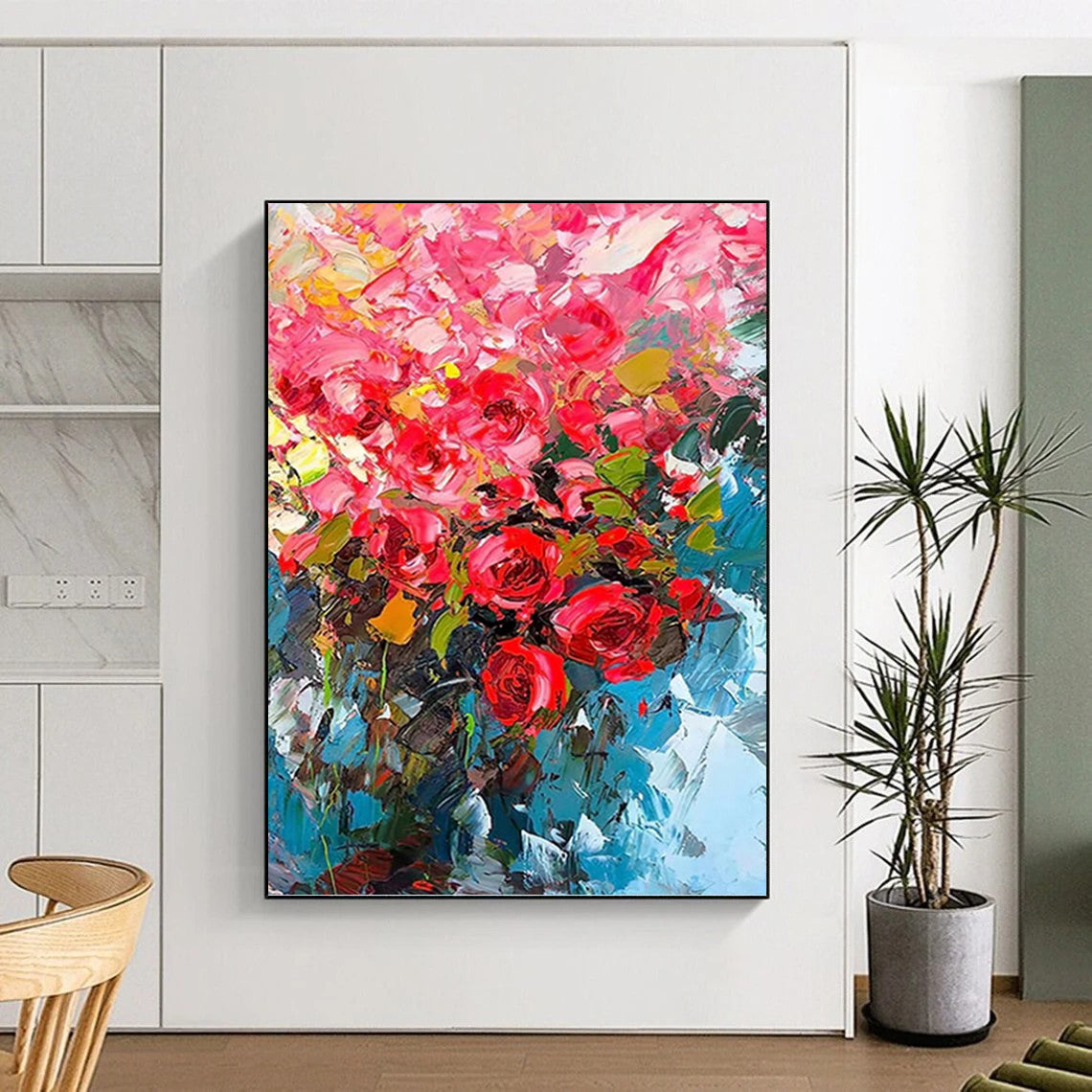 Colorful Abstract Flower Bouquet - Floral Painting On Canvas DKH1432