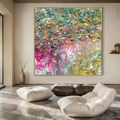 Color - Drenched Landscape - Abstract Impasto Art CT1228