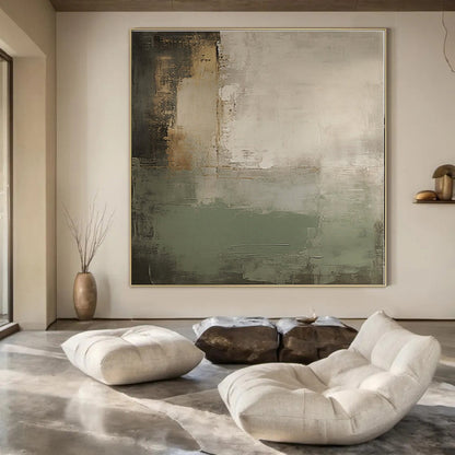 Mixed - tone Textured Abstract - Complex Textured Acrylic Painting CT1362