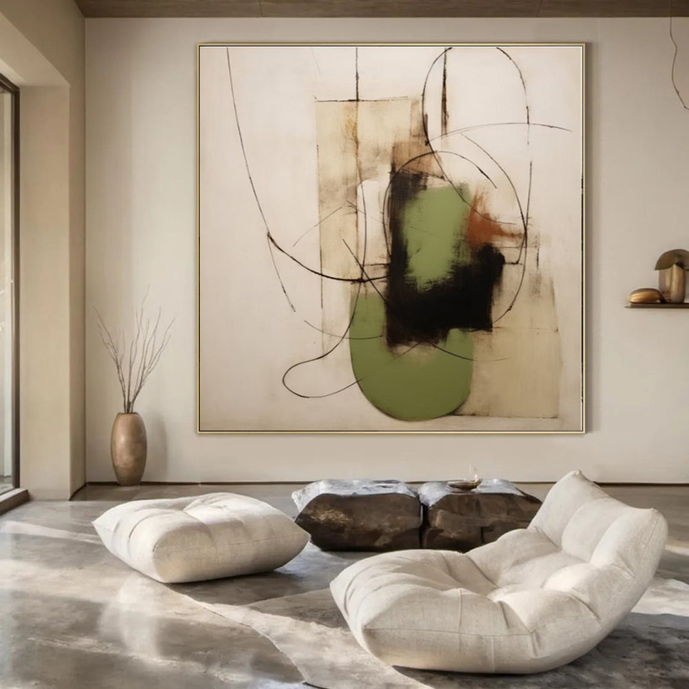 Ink & Acrylic On Canvas CT1294