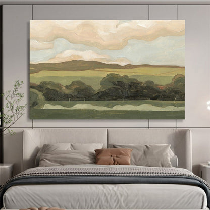 “Subtle Landscape” Abstract Tonalist Painting On Canvas DKH425