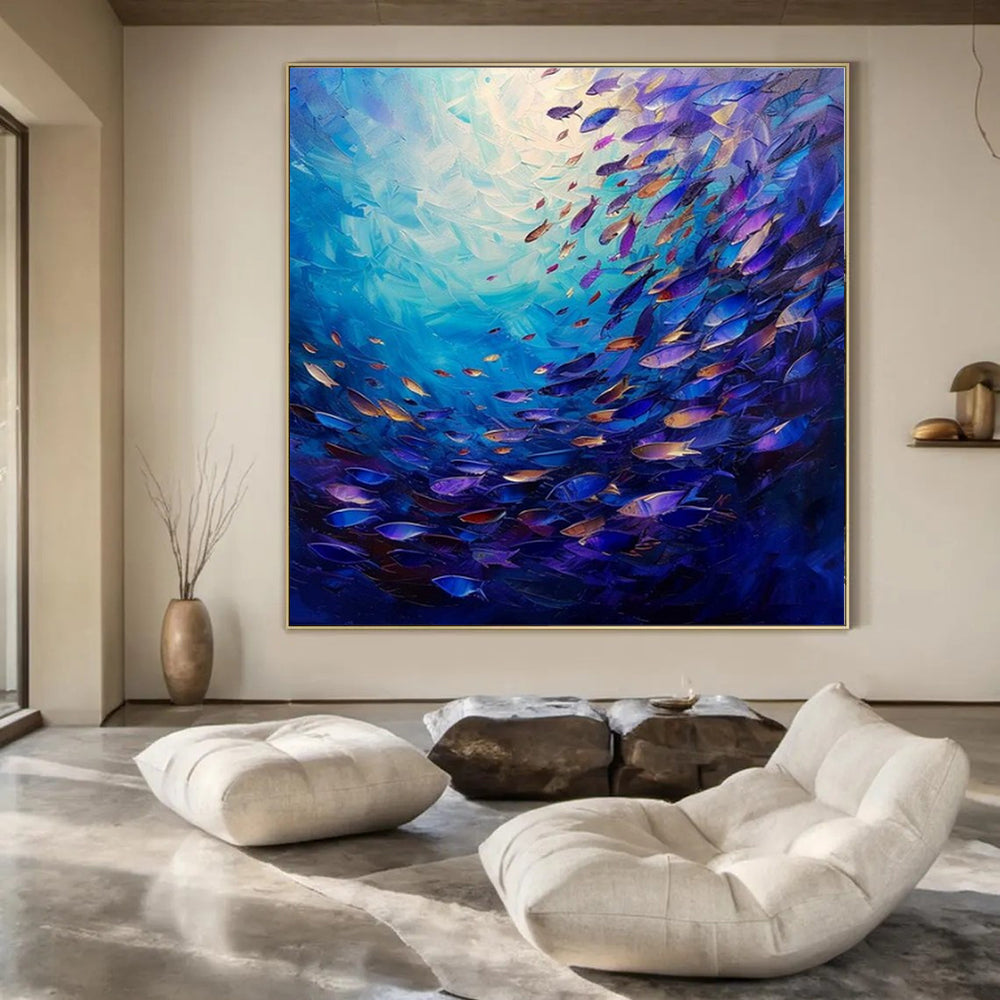 “Vibrant Underwater World” – Impressionistic Marine Painting CT1064