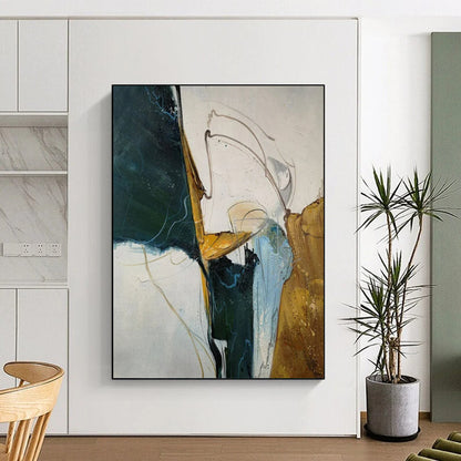 “Colorful, Dynamic Abstract Forms” - Abstract Painting On Canvas CT2336