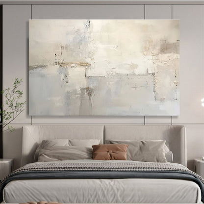 Subtle Abstract Layers - Abstract Minimalist Painting On Canvas DKH624