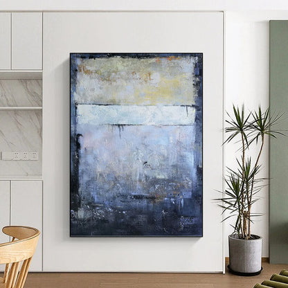 “Gray Layers” - Shades of Gray Abstract Painting On Canvas DKH1575