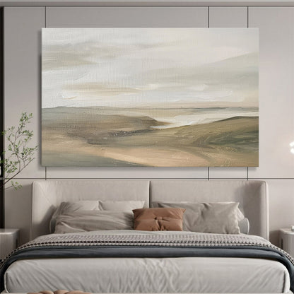 Earth Tones Landscape Gentle Terrain Painting On Canvas DKH247