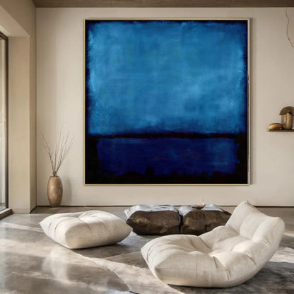 “Deep Blue Solitude” – Color Field Painting CT1185