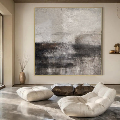 “Dark - Light Textured Abstract” ，Abstract Textured Acrylic Painting CT0961