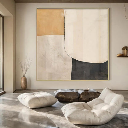 “Simple Shape Division” – Minimalist Abstract Art CT1050
