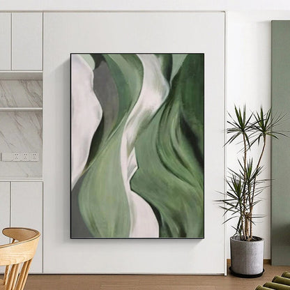 “Gold - Leafed Trees” - Subtle Abstract Landscape Painting DKH1054