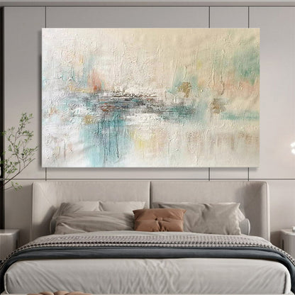 Soft Pastel Abstract Landscape Painting On Canvas DKH290
