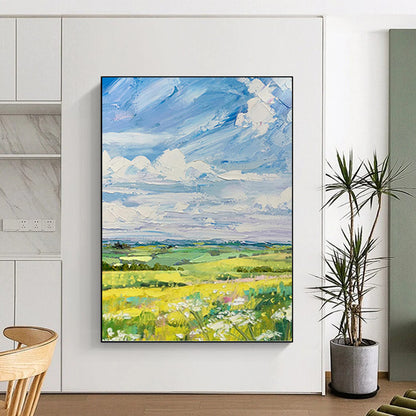 “Geometric Neutral Collage” - Subtle Abstract Geometric Painting DKH1050