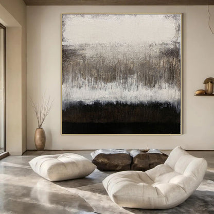 “Neutral Toned Abstract Drips” – Abstract Expressionist Painting CT1137