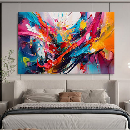 Explosive Color Splash Painting On Canvas DKH690
