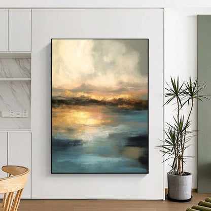 “Soft Sunset Reflections” - Romantic Landscape Art CT1940