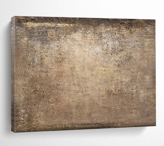 “Bronze Patina” - Warm browns, metallic tones; textured, aged - metal - like abstract surface CT1520
