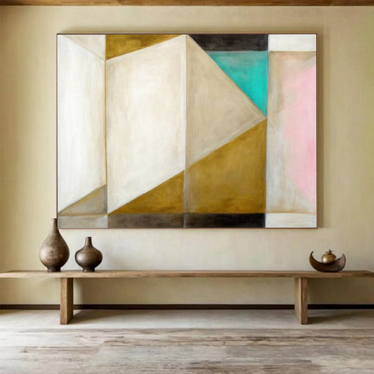 “Golden Ripples” - Shades of gold; textured, curving lines like rippling waves CT1534