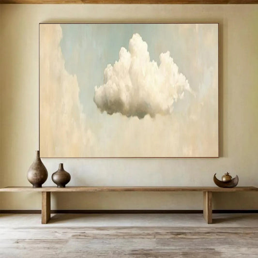 “Lone Cloud Dream” – Soft whites, creams, light blues centered on a fluffy, isolated cloud CT1698