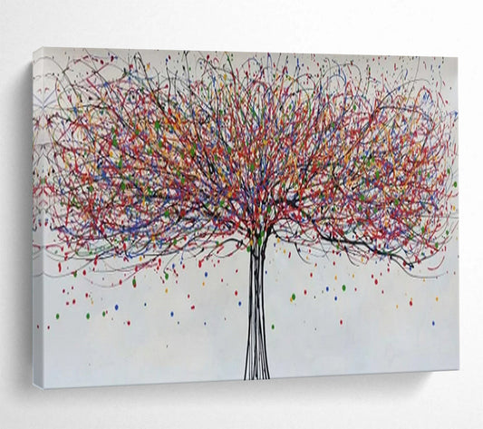 “Rainbow Canopy Tree” – Abstract Acrylic Painting CT1727