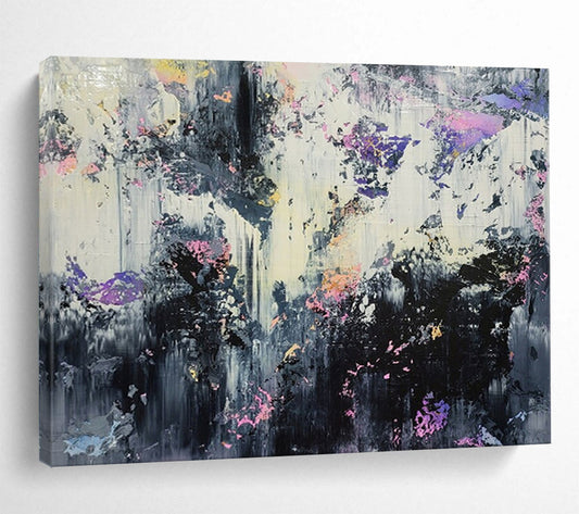 “Moody Abstract Forest” – Expressionistic Nature Acrylic Painting CT1752