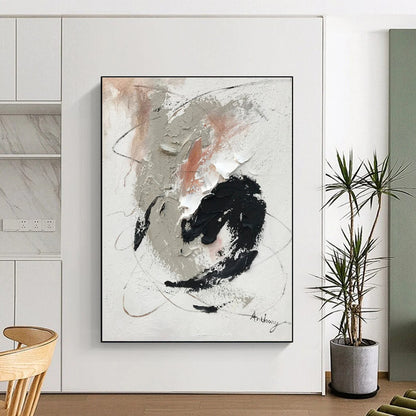 “Neutral - Toned Textured Abstract” - Abstract Expressionist Art CT0508