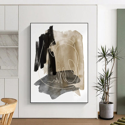 “Mixed Media Earth Tones” Abstract Acrylic Art CT0337