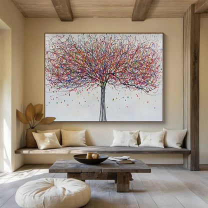 “Rainbow Canopy Tree” – Abstract Acrylic Painting CT1727