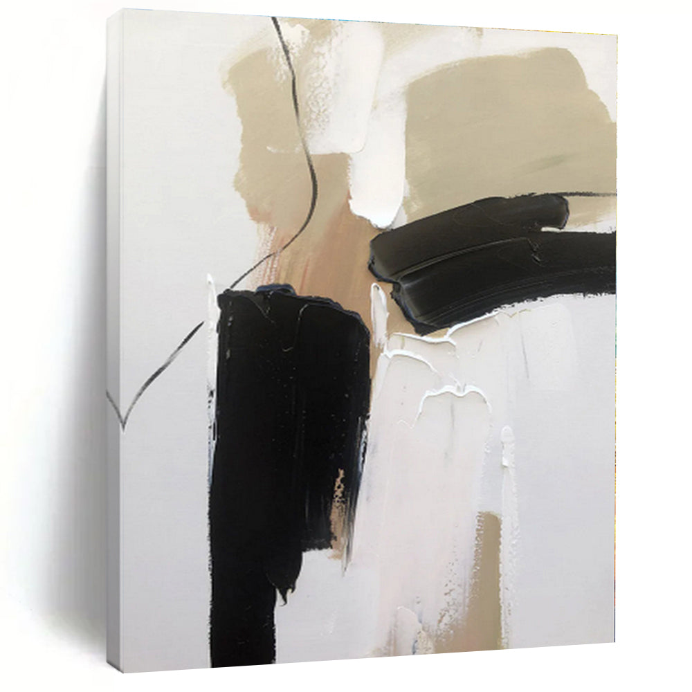 “Neutral Tones Abstract” - Abstract Expressionist Art CT0504