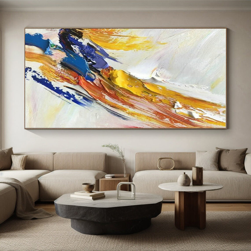 “Colorful Palette Knife Impasto”，Abstract Impasto Art CT0605
