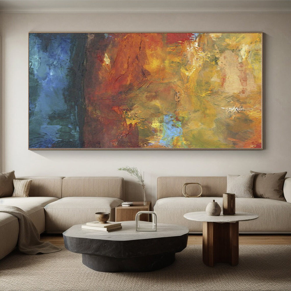 “Warm - Toned Abstract Landscape” - Abstract Impressionistic Painting CT0415