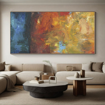 “Warm - Toned Abstract Landscape” - Abstract Impressionistic Painting CT0415
